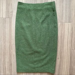 robert rodriguez skirt green wool pencil
high 6